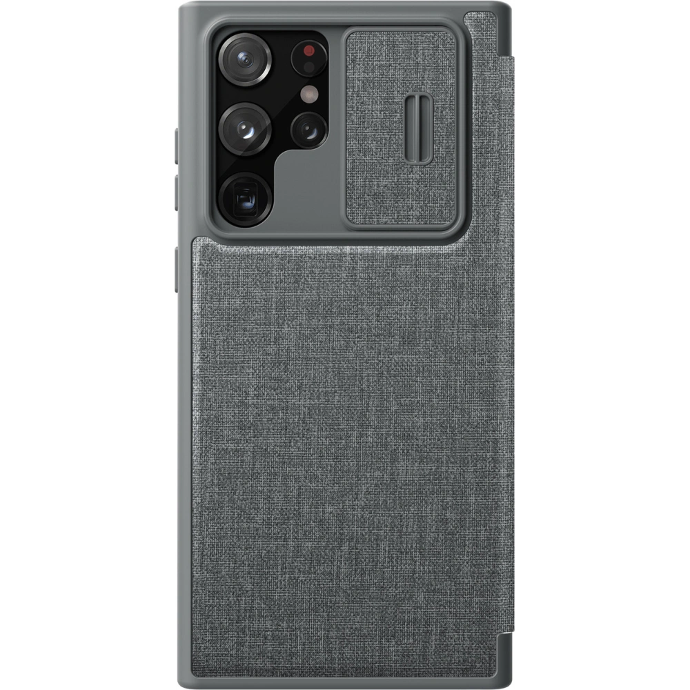 Hurtownia GSM - Case Nillkin Qin Cloth Pro Samsung Galaxy S22 Ultra grau - NLK714 - {ean13} - Hurt