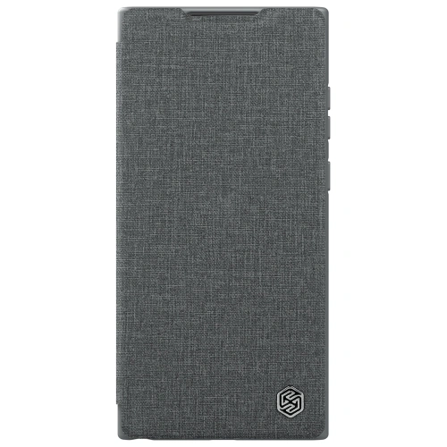 Etui Nillkin Qin Cloth Pro Samsung Galaxy S22 Ultra szary