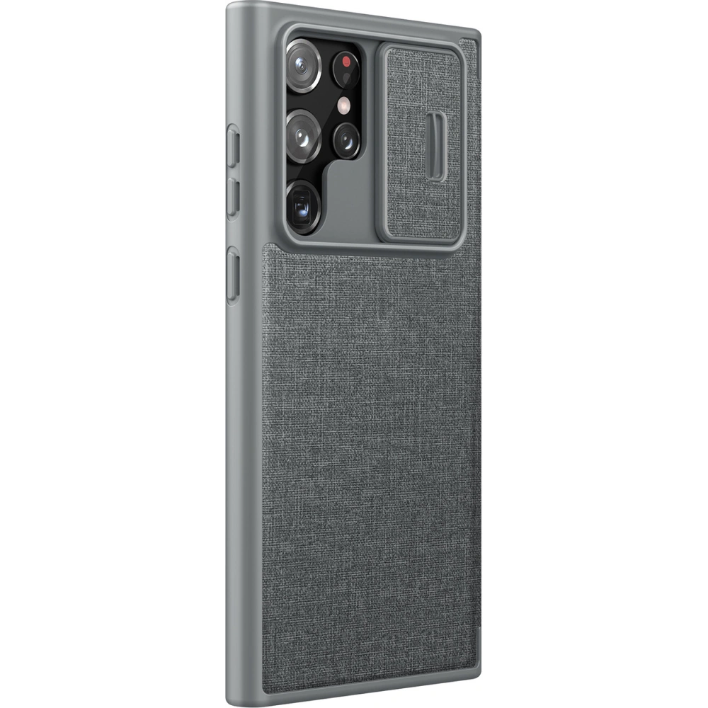 Hurtownia GSM - Etui Nillkin Qin Cloth Pro Samsung Galaxy S22 Ultra szürke - NLK714 - {ean13} - Hurt