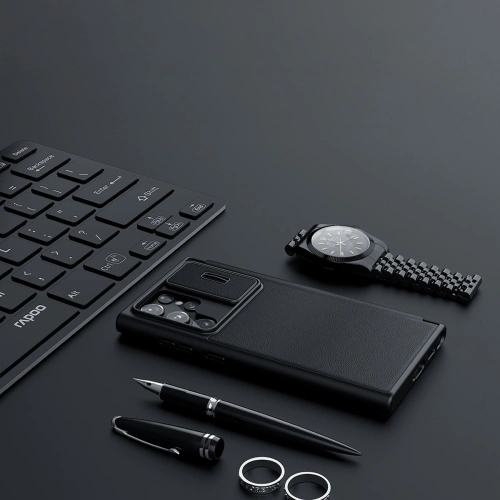 Etui Nillkin Qin Cloth Pro Samsung Galaxy S22 Ultra szary