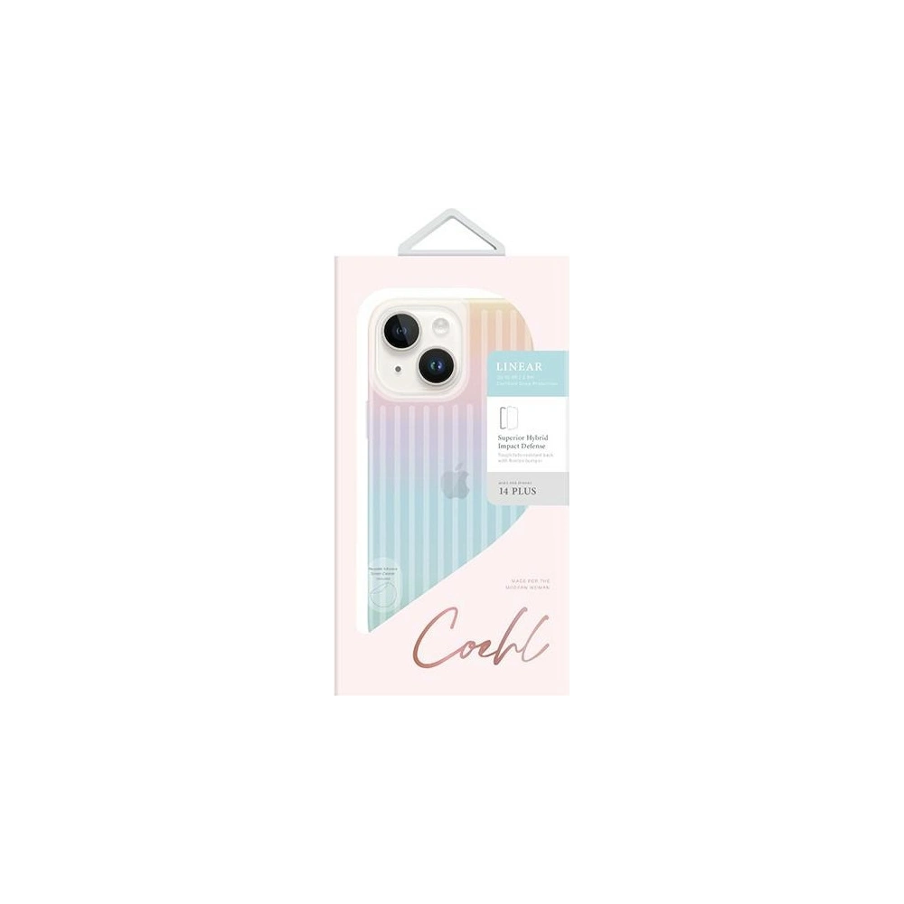 Hurtownia GSM - Case UNIQ Coehl Linear Apple iPhone 14 Plus / 15 Plus opal/irideszent - UNIQ776 - {ean13} - Hurt