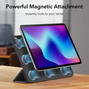 Hurtownia GSM - Etui ESR Rebound Magnetic Apple iPad Pro 12.9 2020/2021 (4. és 5. generáció) Strapabíró Fekete - ESR597 - {ean13} - Hurt