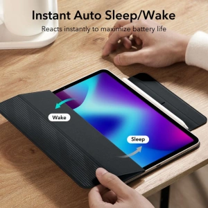 Hurtownia GSM - Etui ESR Rebound Magnetic Apple iPad Pro 12.9 2020/2021 (4. és 5. generáció) Strapabíró Fekete - ESR597 - {ean13} - Hurt