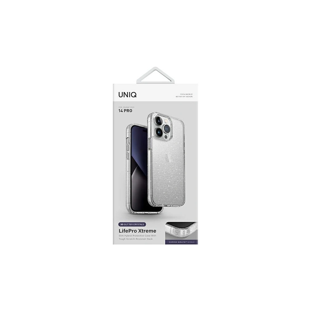 Etui UNIQ LifePro Xtreme Apple iPhone 14 Pro przezroczysty/tinsel lucent