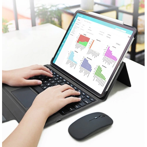 Etui Dux Ducis Touchpad Keyboard Case Bluetooth Apple iPad Pro 12.9 2018/2020/2021 (3., 4. i 5. generacji) czarny