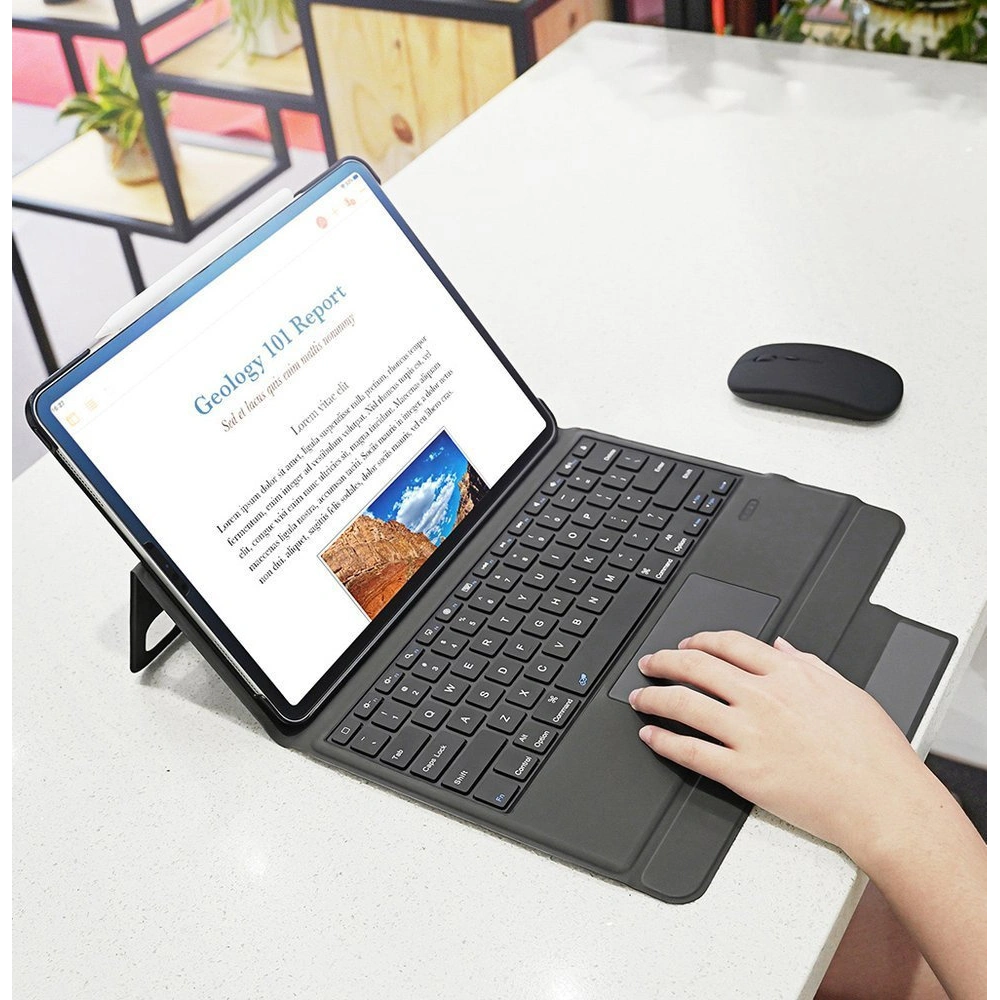 Hurtownia GSM - Dux Ducis Touchpad Billentyűzet Tok Bluetooth Apple iPad Pro 12.9 2018/2020/2021 (3., 4. és 5. generáció) fekete - DDS373 - {ean13} - Hurt