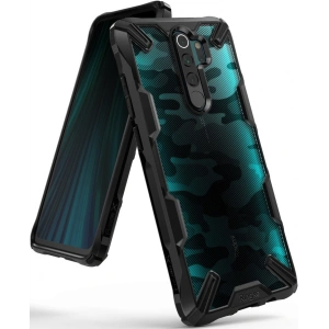 Case Ringke Fusion-X Design Redmi Note 8 Pro Camo (Moro) Schwarz