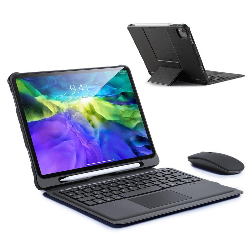 DuxDucis Distributor - 6934913057575 - DDS404 - Dux Ducis Touchpad Keyboard Case Bluetooth Apple iPad Air 10.9 2020/2022 (4, 5 gen) / iPad Pro 11 2018/2020/2021 (1, 2, 3 gen) / iPad Air 11 2024 (6 gen) black - B2B homescreen
