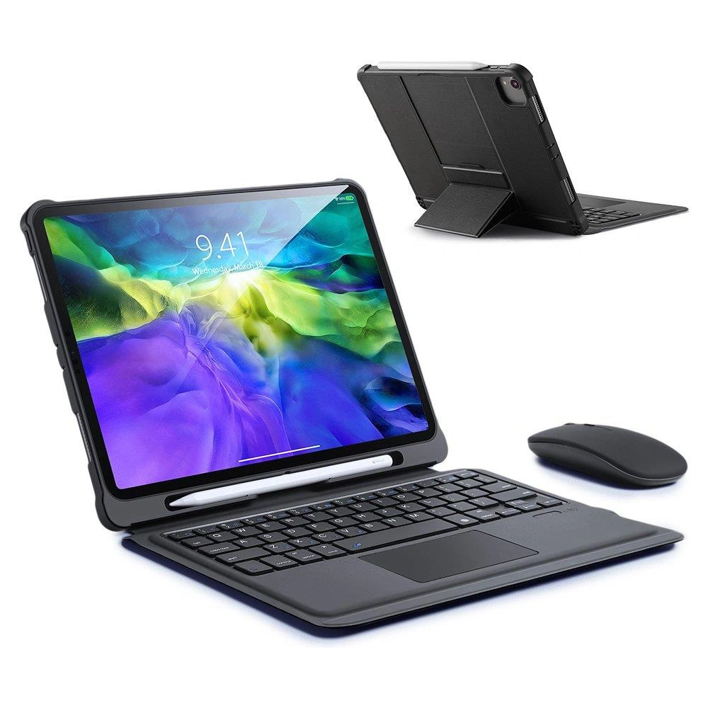 Hurtownia GSM - Etui Dux Ducis Touchpad Keyboard Case Bluetooth Apple iPad Air 10.9 2020/2022 (4, 5 gen) / iPad Pro 11 2018/2020/2021 (1, 2, 3 gen) / iPad Air 11 2024 (6. generație) negru - DDS404 - {ean13} - Hurt