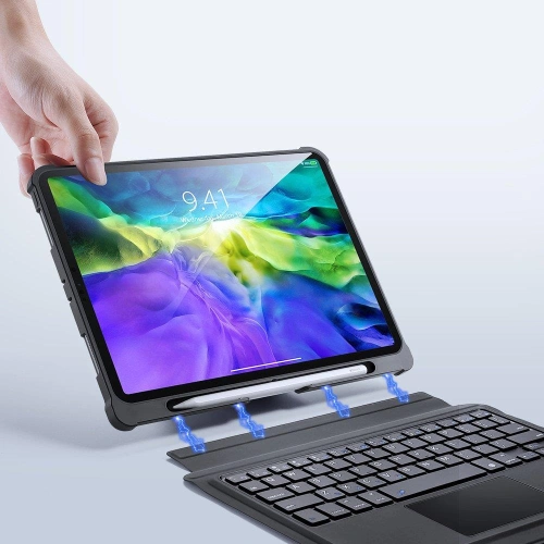 Etui Dux Ducis Touchpad Keyboard Case Bluetooth Apple iPad Air 10.9 2020/2022 (4, 5 gen) / iPad Pro 11 2018/2020/2021 (1, 2, 3 gen) / iPad Air 11 2024 (6. generacji) czarny