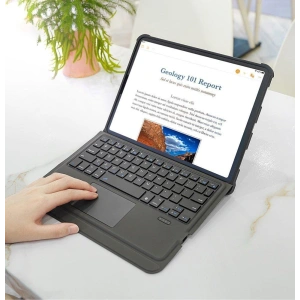Hurtownia GSM - Dux Ducis Case mit Touchpad Tastatur Hülle Bluetooth für Apple iPad Air 10.9 2020/2022 (4., 5. Generation) / iPad Pro 11 2018/2020/2021 (1., 2., 3. Generation) / iPad Air 11 2024 (6. Generation) schwarz - DDS404 - {ean13} - Hurt