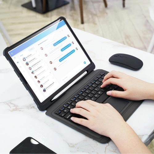 Etui Dux Ducis Touchpad Keyboard Case Bluetooth Apple iPad Air 10.9 2020/2022 (4, 5 gen) / iPad Pro 11 2018/2020/2021 (1, 2, 3 gen) / iPad Air 11 2024 (6. generacji) czarny