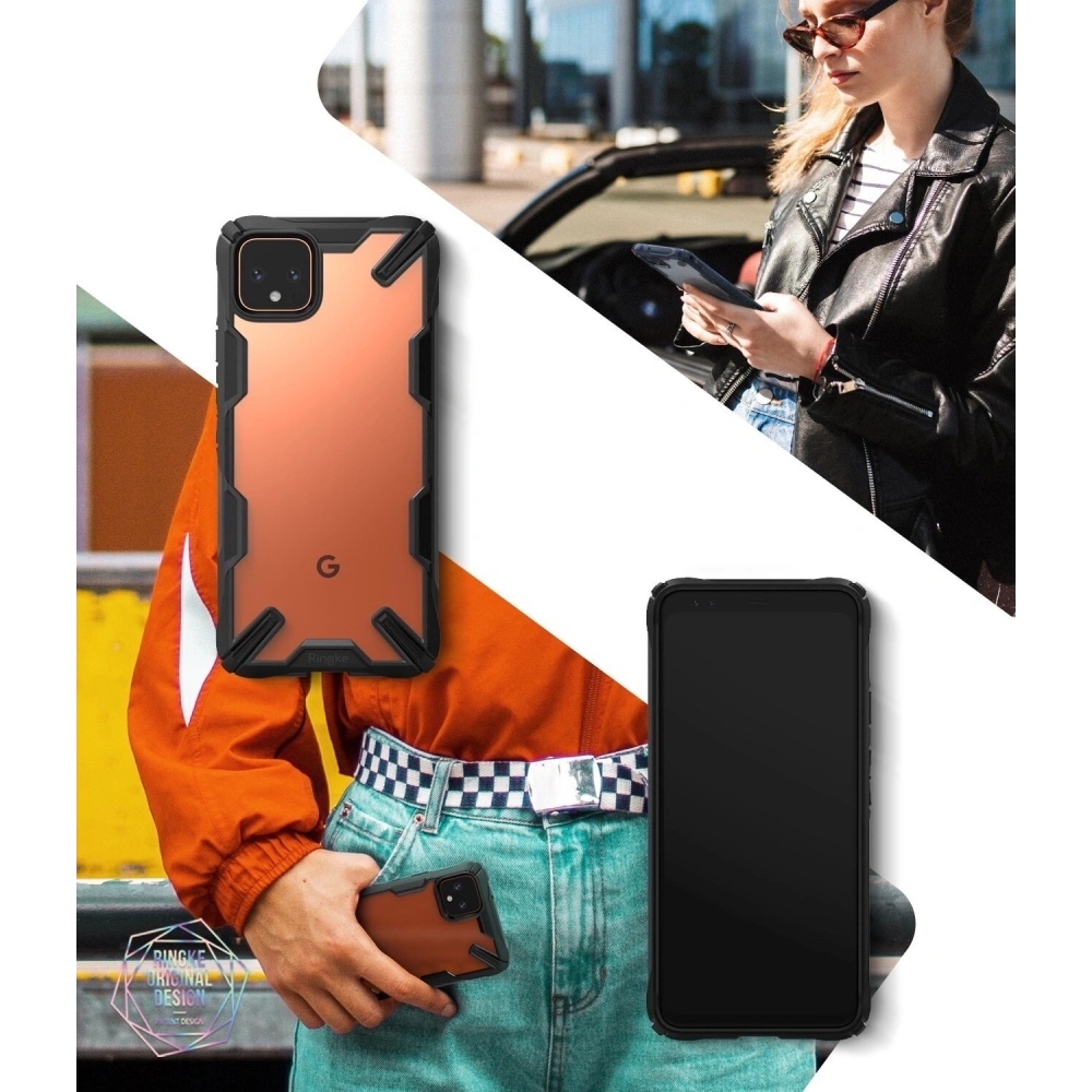 Hurtownia GSM - Etui Ringke Fusion-X Google Pixel 4 Černé - RGK1034BLK - {ean13} - Hurt