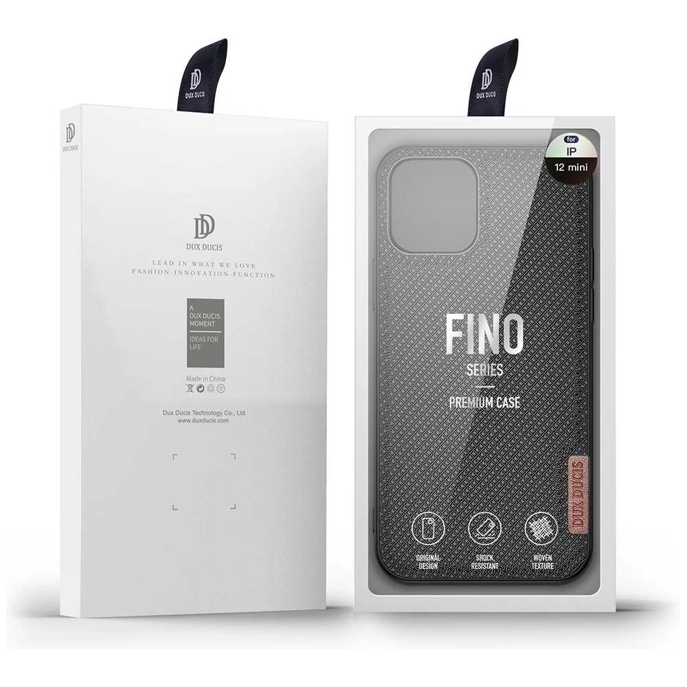 Hurtownia GSM - Dux Ducis Fino Case für Apple iPhone 12 mini schwarz - DDS426 - {ean13} - Hurt