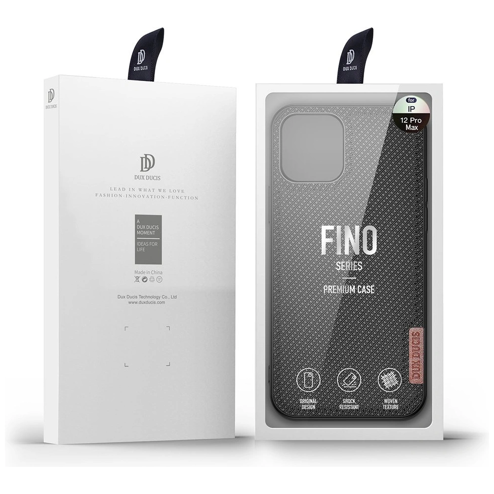 Hurtownia GSM - Etui Dux Ducis Fino Apple iPhone 12 Pro Max negru - DDS429 - {ean13} - Hurt