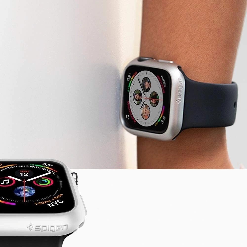 Hurtownia GSM - Etui Spigen Thin Fit Apple Watch 4/5/6/7/8/9/SE 44/45mm Alb - SPN479WHT - {ean13} - Hurt