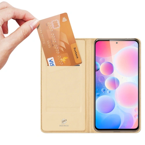 Etui Dux Ducis Skin Pro Xiaomi Redmi K40 Pro+/K40 Pro/K40/Poco F3 złoty