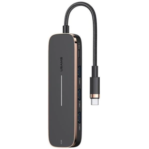 Hurtownia GSM - Hub USAMS 3xUSB/USB-C/HDMI fekete SJ578HUB01 - USA791 - {ean13} - Hurt