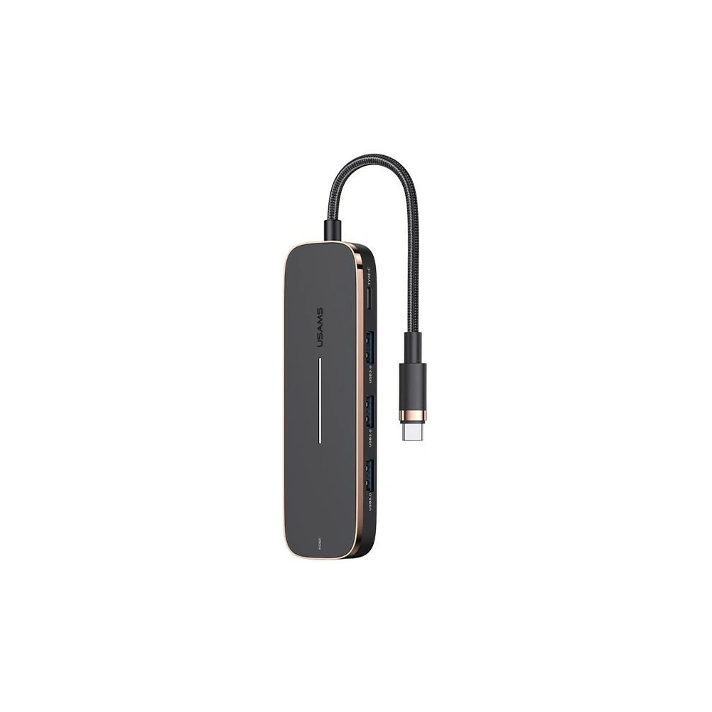 Hurtownia GSM - Hub USAMS 3xUSB/USB-C/HDMI černý/black SJ578HUB01 - USA791 - {ean13} - Hurt