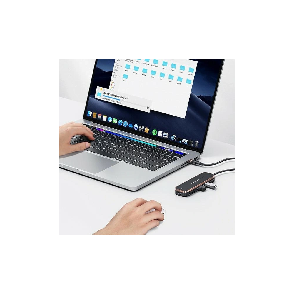 Hurtownia GSM - Hub USAMS 3xUSB/USB-C/HDMI černý/black SJ578HUB01 - USA791 - {ean13} - Hurt