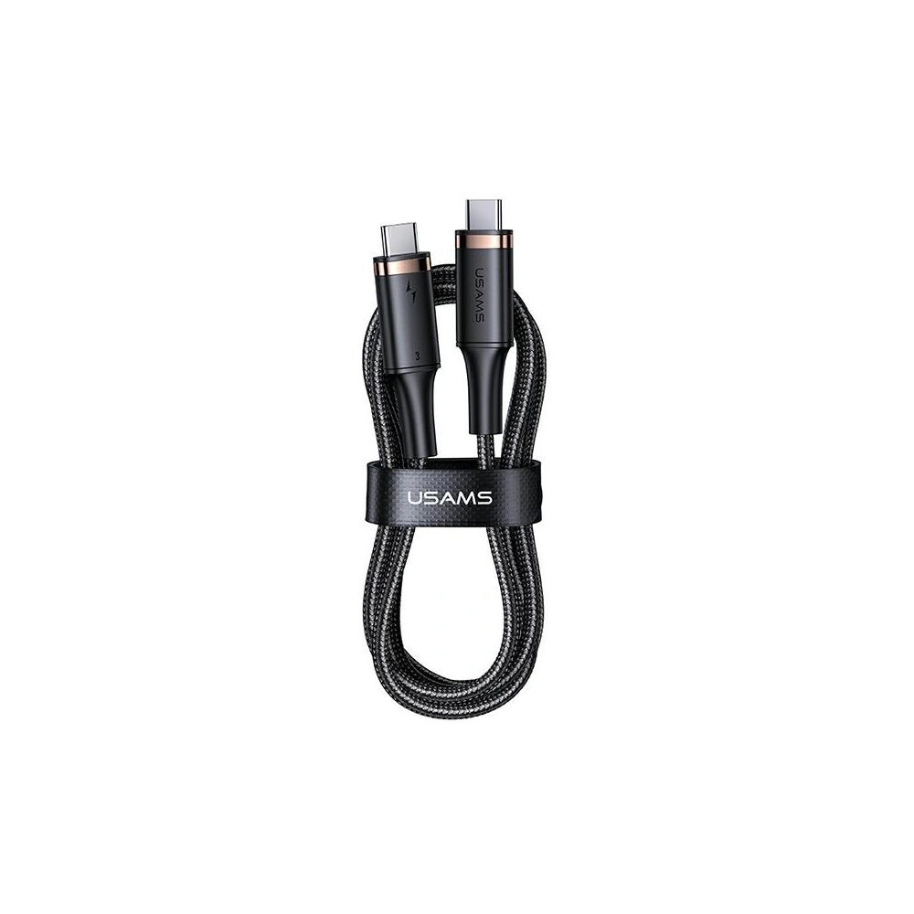 Hurtownia GSM - Kabel USAMS U81 USB-C/USB-C 100W PD Rychlé nabíjení 6m černý/black SJ570USB01 - USA792 - {ean13} - Hurt