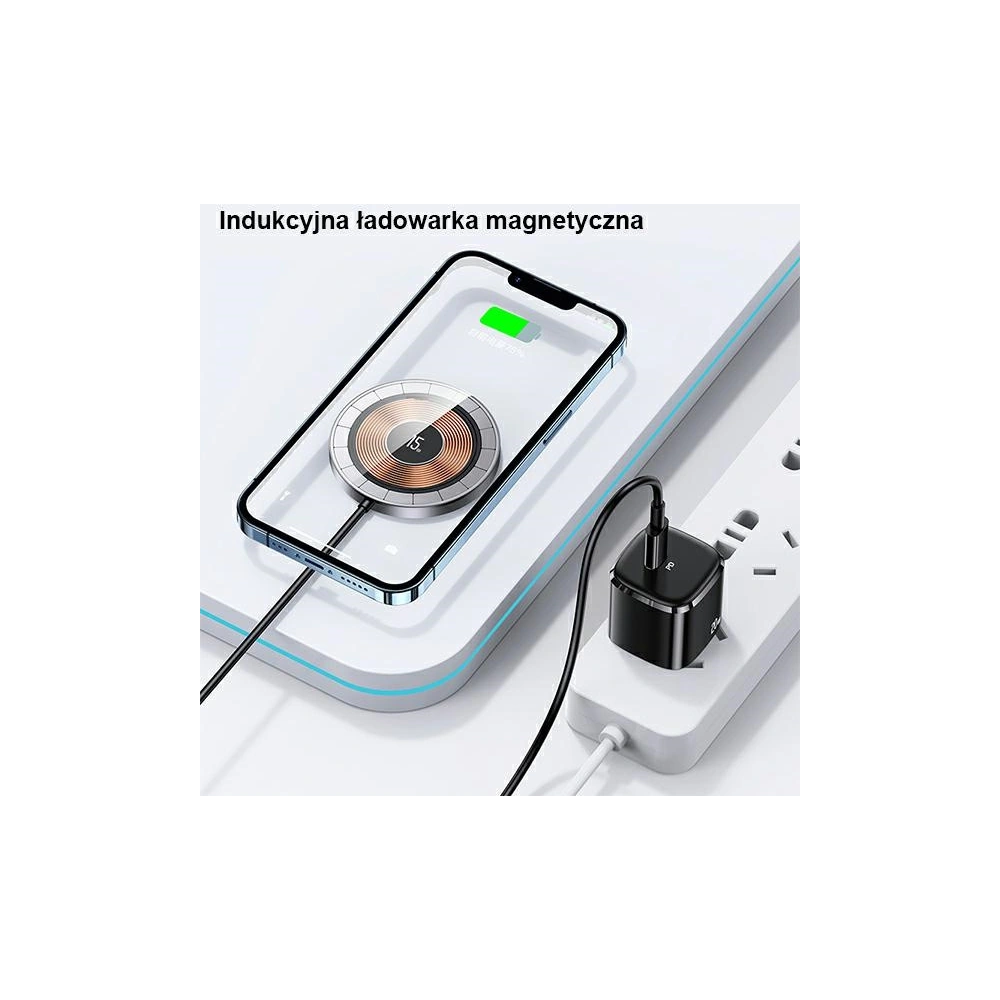 Hurtownia GSM - USAMS US-CD183 mágneses 15W indukciós töltő fekete/CD183CDX01 - USA793 - {ean13} - Hurt