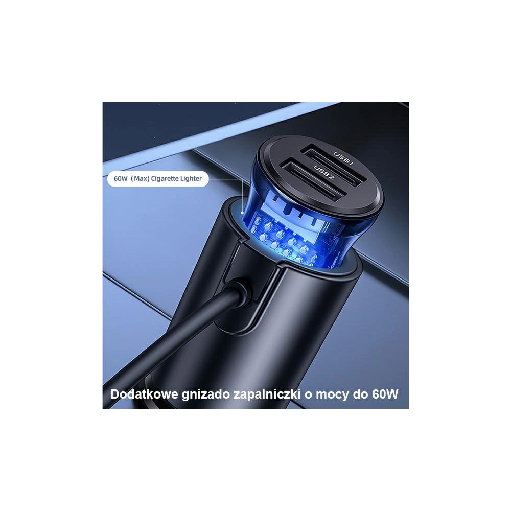 Hurtownia GSM - Auto nabíječka USAMS 3xUSB/1xUSB-C 156W černá/black CC161CC01 - USA794 - {ean13} - Hurt