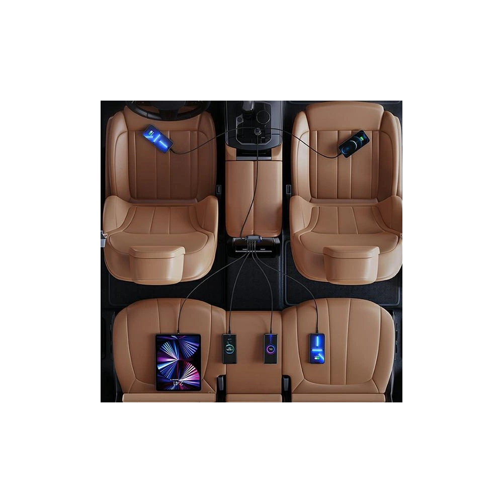 Hurtownia GSM - Auto nabíječka USAMS 3xUSB/1xUSB-C 156W černá/black CC161CC01 - USA794 - {ean13} - Hurt