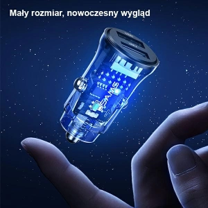 Hurtownia GSM - USAMS C31 3A 2xUSB-A Gyors Töltő Autós Töltő fekete/black CC162CC01 - USA795 - {ean13} - Hurt