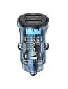 USAMS C31 3A 2xUSB-A Gyors Töltő Autós Töltő kék/blue CC162CC02