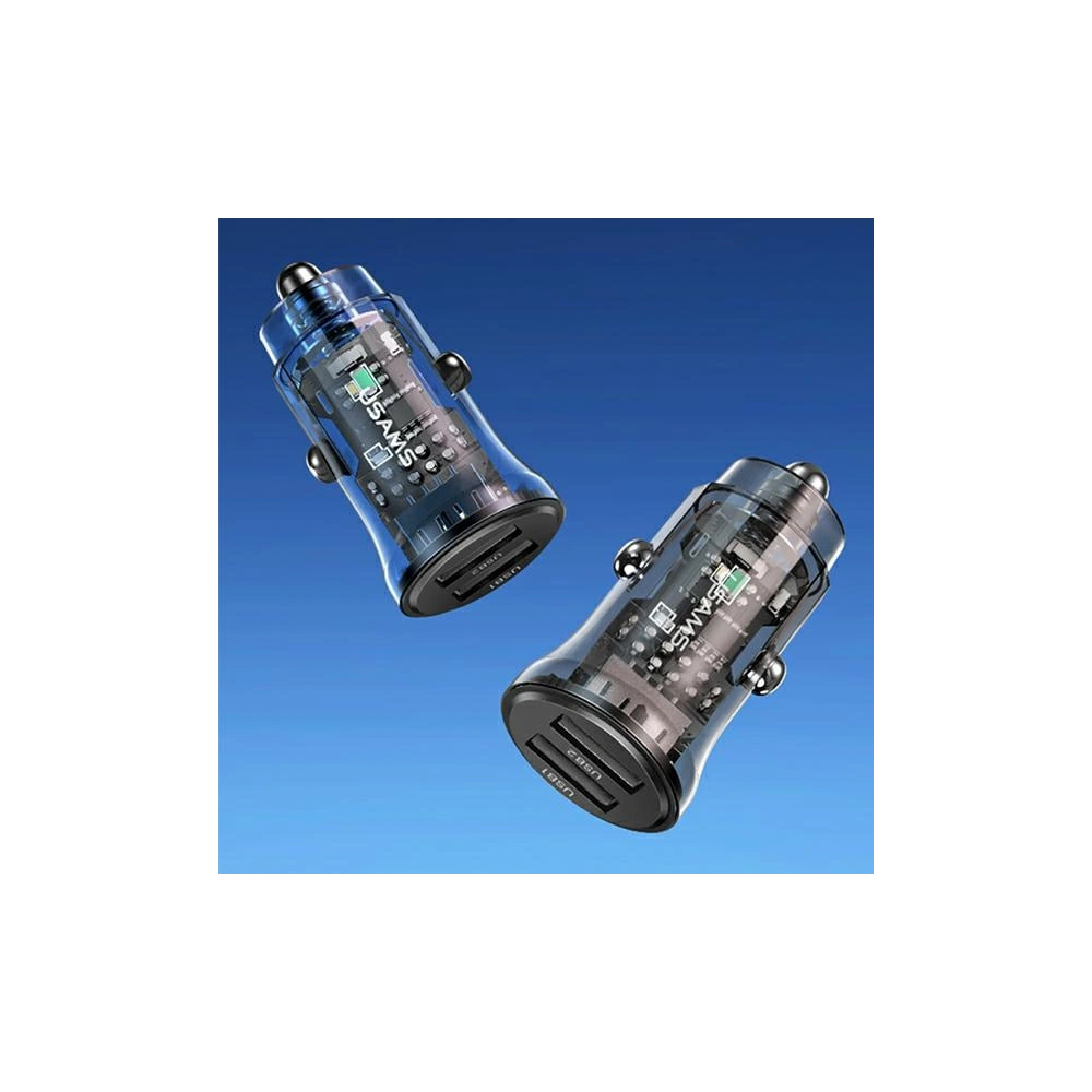Hurtownia GSM - USAMS C31 3A 2xUSB-A Gyors Töltő Autós Töltő kék/blue CC162CC02 - USA796 - {ean13} - Hurt