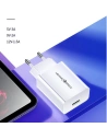 Hurtownia GSM - Încărcător de rețea USAMS T22 1xUSB 18W 3A QC3.0 + cablu USB-C 1m alb/white T48OCLN01 - USA797 - {ean13} - Hurt