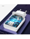 Hurtownia GSM - Încărcător de rețea USAMS T22 1xUSB 18W 3A QC3.0 + cablu USB-C 1m alb/white T48OCLN01 - USA797 - {ean13} - Hurt