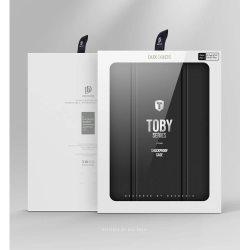 Etui Dux Ducis Toby Samsung Galaxy Tab S8+ Plus/Tab S7+ Plus/Tab S7 FE z uchwytem na rysik czarny