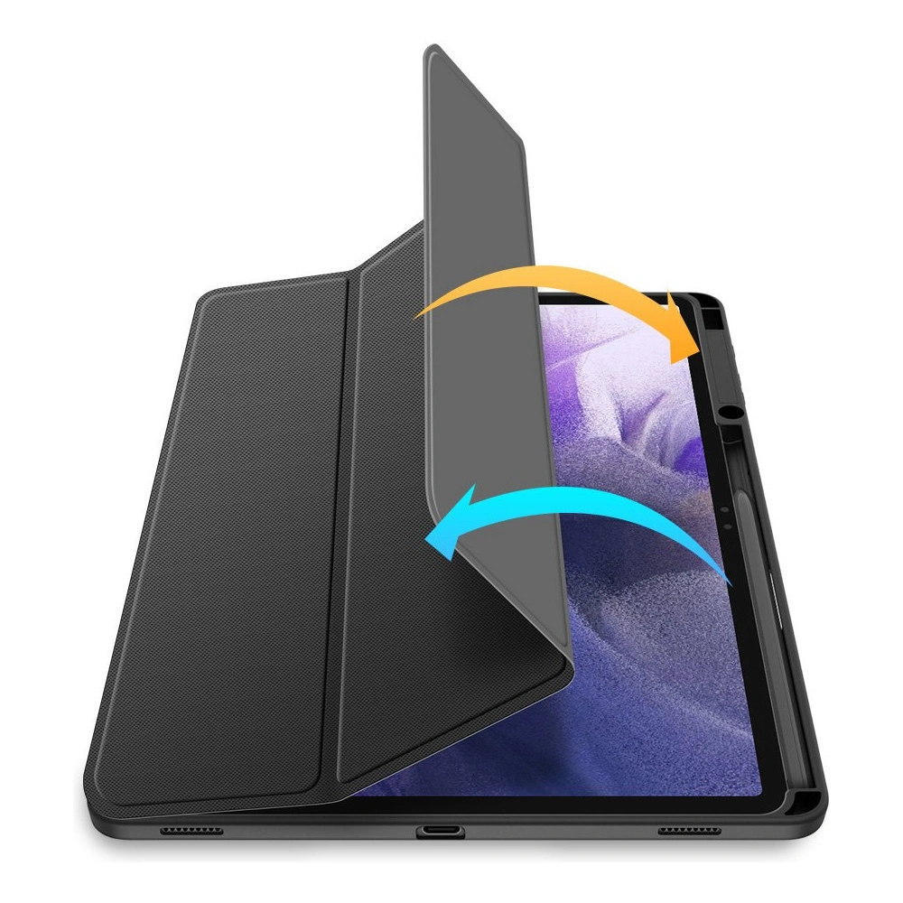 Hurtownia GSM - Case Dux Ducis Toby Samsung Galaxy Tab S8+ Plus/Tab S7+ Plus/Tab S7 FE mit Halterung für den Stylus schwarz - DDS588 - {ean13} - Hurt