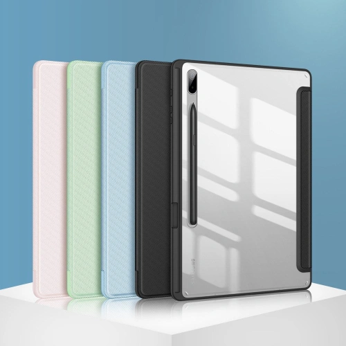 Etui Dux Ducis Toby Samsung Galaxy Tab S8+ Plus/Tab S7+ Plus/Tab S7 FE z uchwytem na rysik czarny