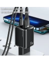 Hurtownia GSM - Síťová nabíječka USAMS T43 1xUSB-C/1xUSB 33W PD 3.0 + QC 3.0 + kabel U63 USB-C/Lightning bílý/white USKTZ02 - USA799 - {ean13} - Hurt