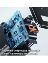 Hurtownia GSM - Ładowarka sieciowa USAMS T43 1xUSB-C/1xUSB 33W PD 3.0 + QC 3.0 + kabel U63 USB-C/Lightning czarny/black USKTZ01 - USA800 - {ean13} - Hurt