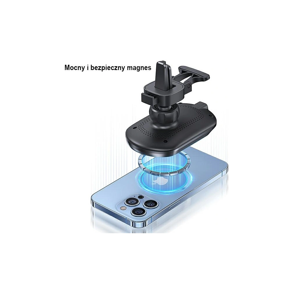 Hurtownia GSM - Magnetischer Halter USAMS Wireless Charging 15W Air Vent schwarz CD182ZJ01 - USA801 - {ean13} - Hurt