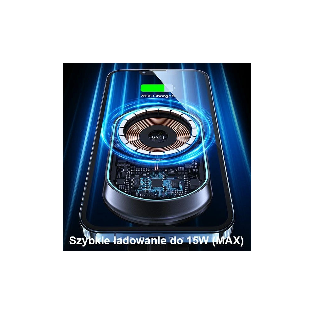 Hurtownia GSM - Magnetischer Halter USAMS Wireless Charging 15W Air Vent schwarz CD182ZJ01 - USA801 - {ean13} - Hurt