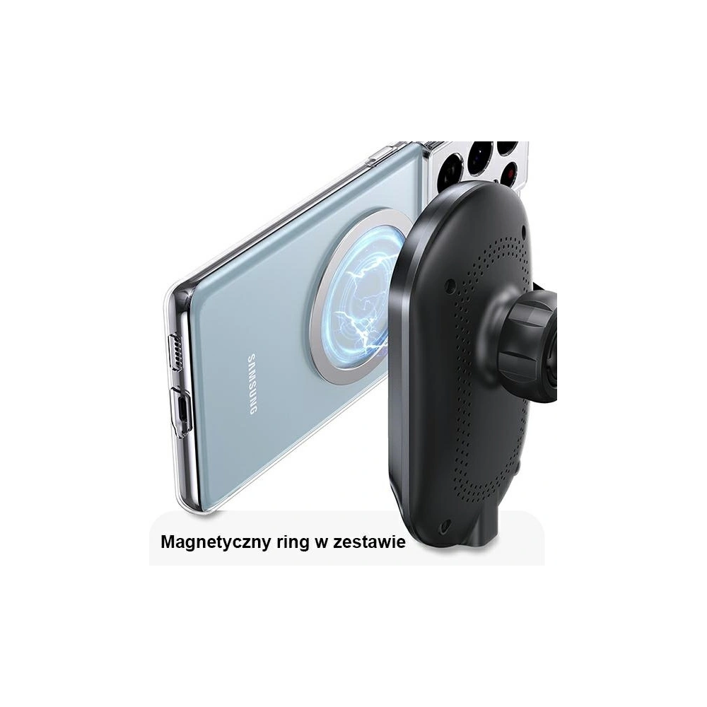 Hurtownia GSM - Magnetischer Halter USAMS Wireless Charging 15W Air Vent schwarz CD182ZJ01 - USA801 - {ean13} - Hurt