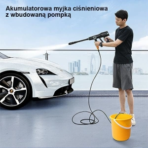 Hurtownia GSM - Hochdruckreiniger USAMS 5000 mAh + Gartenschlauch 5m schwarz/black US-ZB252 - USA802 - {ean13} - Hurt