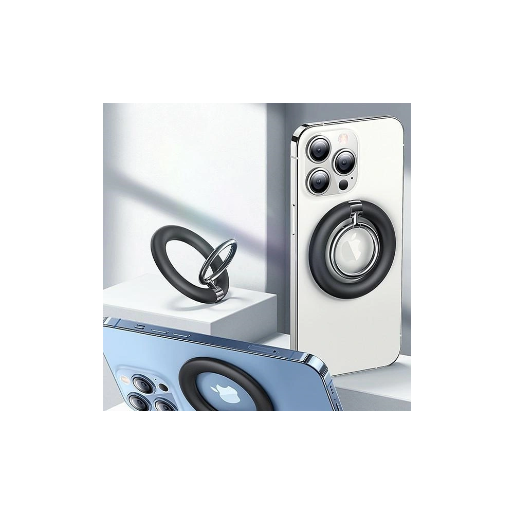 Hurtownia GSM - Suport pentru deget USAMS Ring holder magnetic negru/black US-ZJ071 - USA803 - {ean13} - Hurt