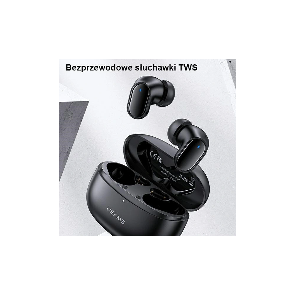 Wholesale USAMS BH series TWS Earphones Bluetooth 5.1 white BHUBH02 - USA804 - {ean13} - Hurt