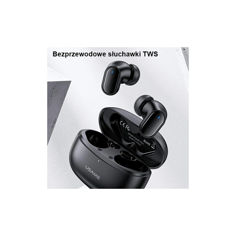 Wholesale USAMS BH series TWS Earphones Bluetooth 5.1 red BHUBH03 - USA806 - {ean13} - Hurt