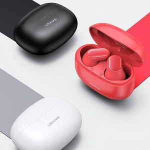 Wholesale USAMS BH series TWS Earphones Bluetooth 5.1 red BHUBH03 - USA806 - {ean13} - Hurt