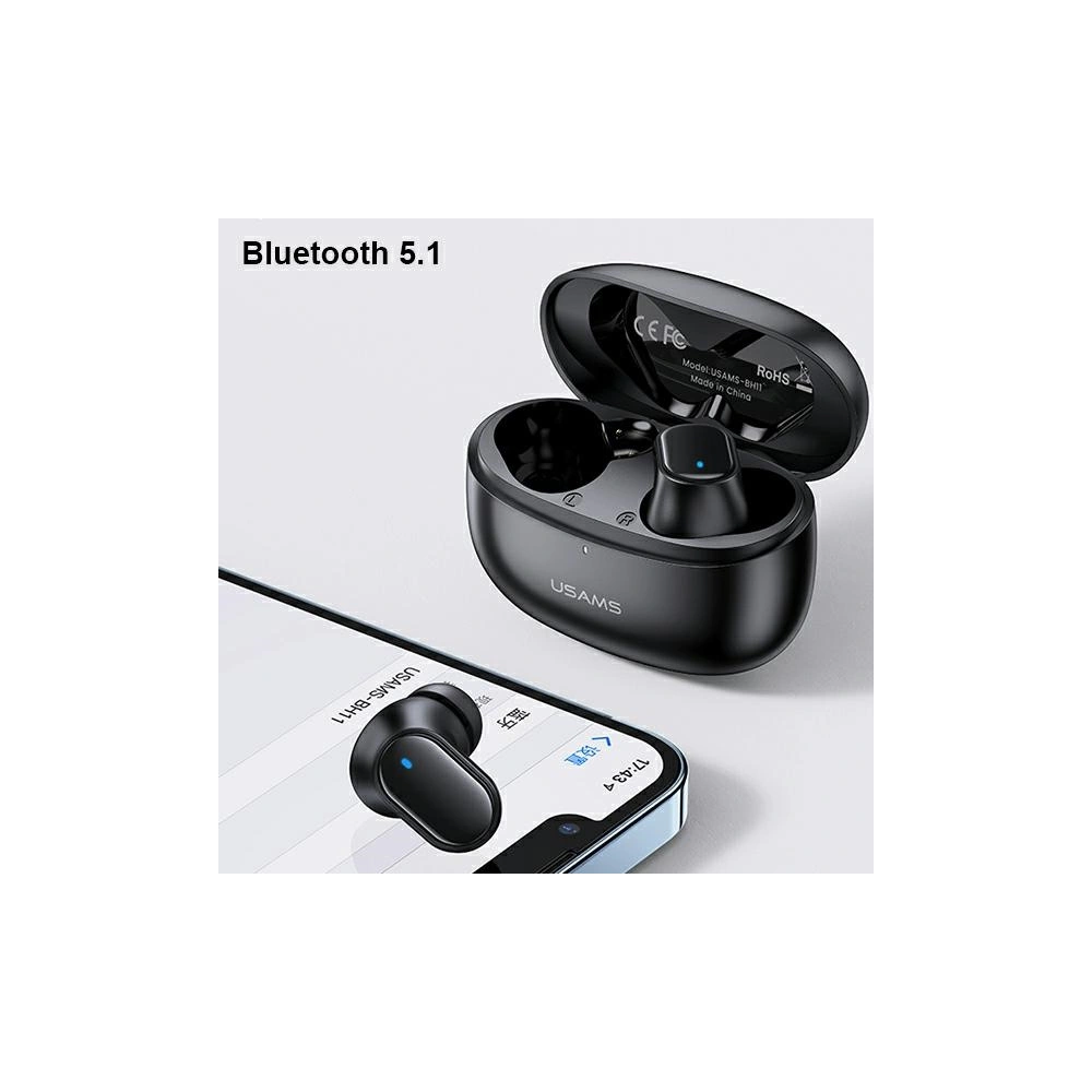 Wholesale USAMS BH series TWS Earphones Bluetooth 5.1 red BHUBH03 - USA806 - {ean13} - Hurt