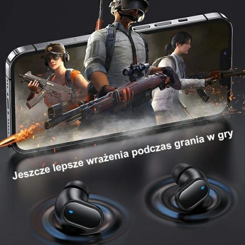 Słuchawki TWS USAMS BH series Bluetooth 5.1 czerwony/red BHUBH03