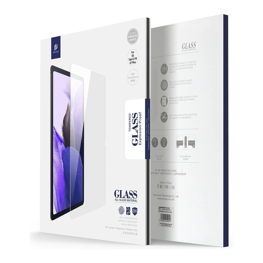 Hurtownia GSM - Gehärtetes Glas Dux Ducis Tempered Glass Samsung Galaxy Tab S8+ Plus/Tab S7+ Plus/Tab S7 FE transparent (case friendly) - DDS612 - {ean13} - Hurt