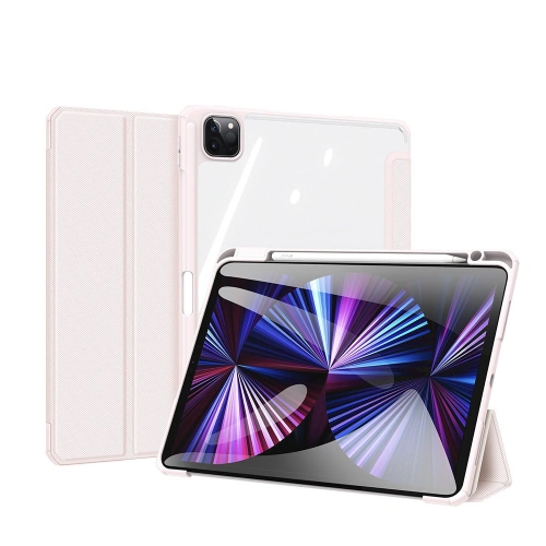 Etui Dux Ducis Toby Apple iPad Air 10.9 2020/2022 (4. i 5. generacji) / iPad Air 11 2024 (6. generacji) Pencil holder różowy